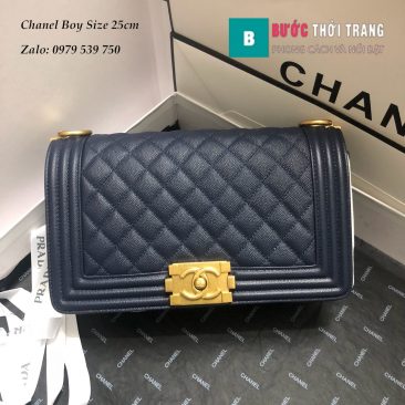 Túi Xách Chanel Boy Siêu Cấp Xanh Xẫm (1)