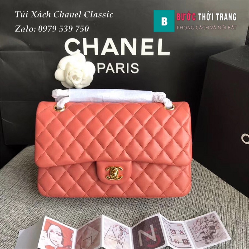 Túi Xách Chanel Classic CF 2.55 size 25.5cm da cừu (90)