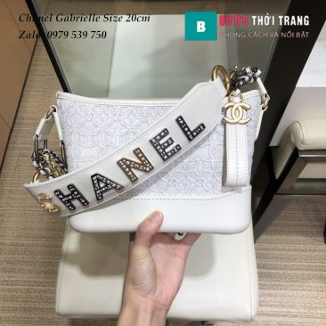 Túi Xách Chanel Gabrielle siêu cấp size 20cm hoa văn (9)