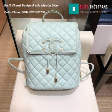 Ba lô Chanel Backpack siêu cấp size 20cm da hạt - A091228 (17)
