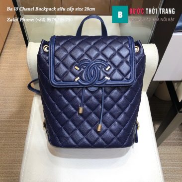 Ba lô Chanel Backpack siêu cấp size 20cm da hạt - A091228 (25)