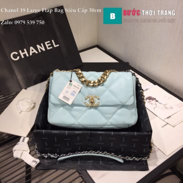 Túi Xách Chanel 19 Large Flap Bag Siêu Cấp Da Dê Màu Đen 30cm - AS1161 (1)