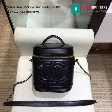 Túi Xách Chanel CC 2way Chain shoulder siêu cấp màu đen - AS0323