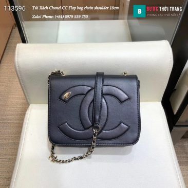 Túi Xách Chanel CC Flap bag chain shoulder siêu cấp 18cm - AS0321