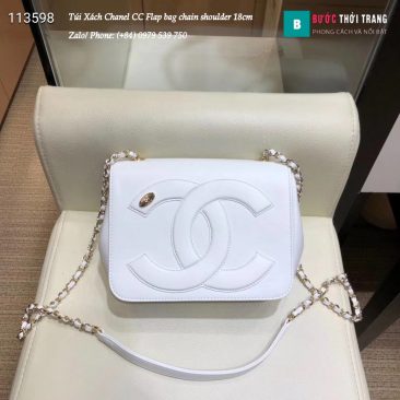 Túi Xách Chanel CC Flap bag chain shoulder siêu cấp 18cm - AS0321 (19)