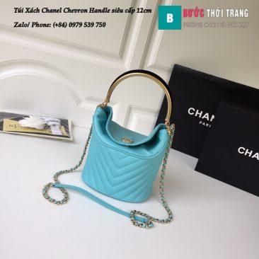 Túi Xách Chanel Chevron Handle with Chic Bucket 12cm - A57861