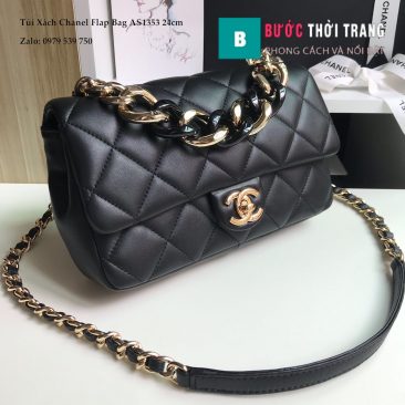 Túi Xách Chanel Flap Bag Siêu Cấp Màu Đen 24cm - AS1353 (1)