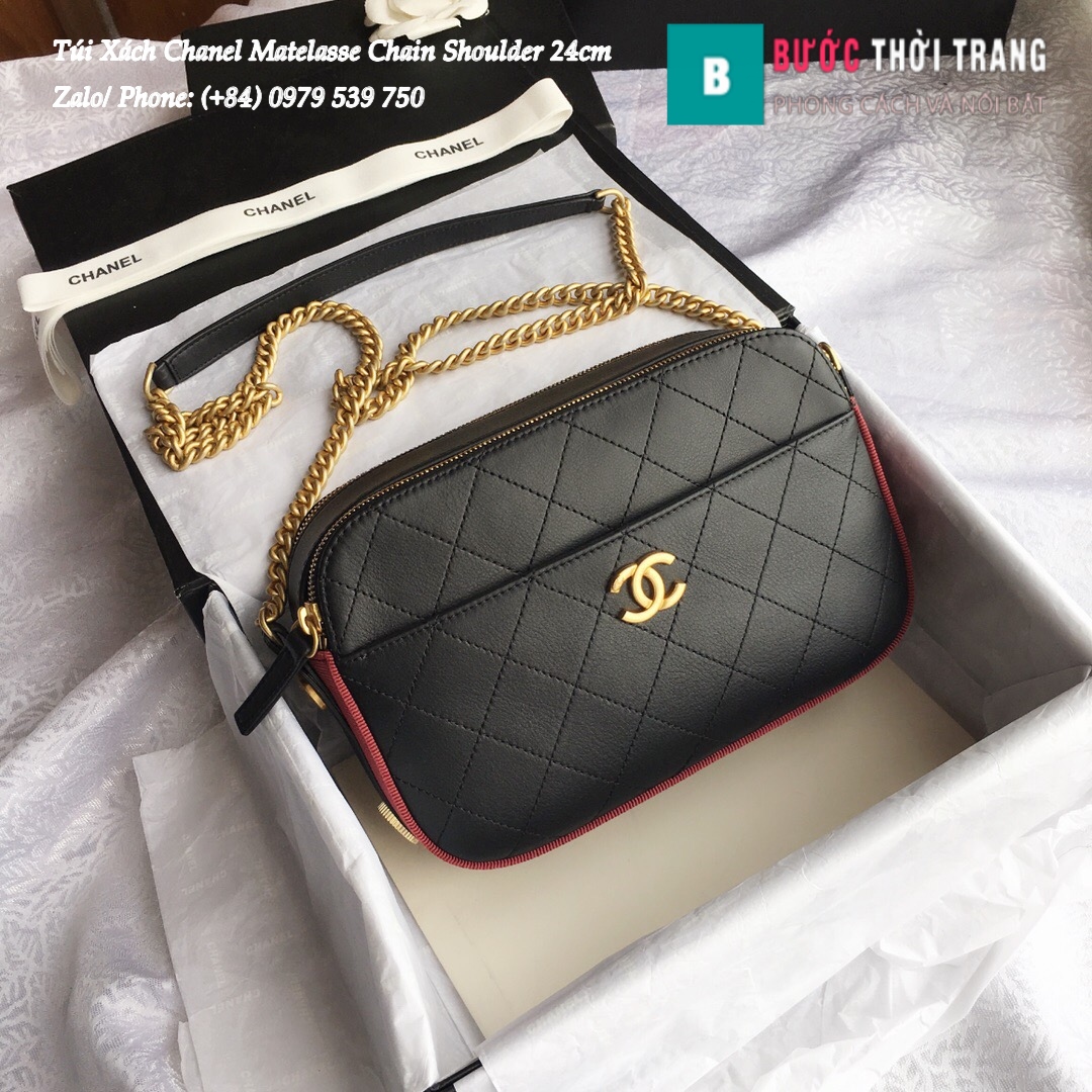 Túi Xách Chanel Matelasse Chain Shoulder siêu cấp 24cm – A57575