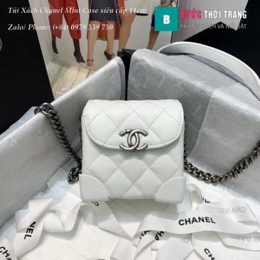 Túi Xách Chanel siêu cấp đeo chéo màu trắng Size 11cm - AS1166