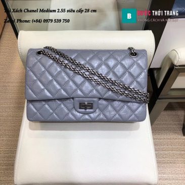 Túi xách Chanel Medium 2.55 đeo chéo hàng siêu cấp 28cm - 037587 (17)