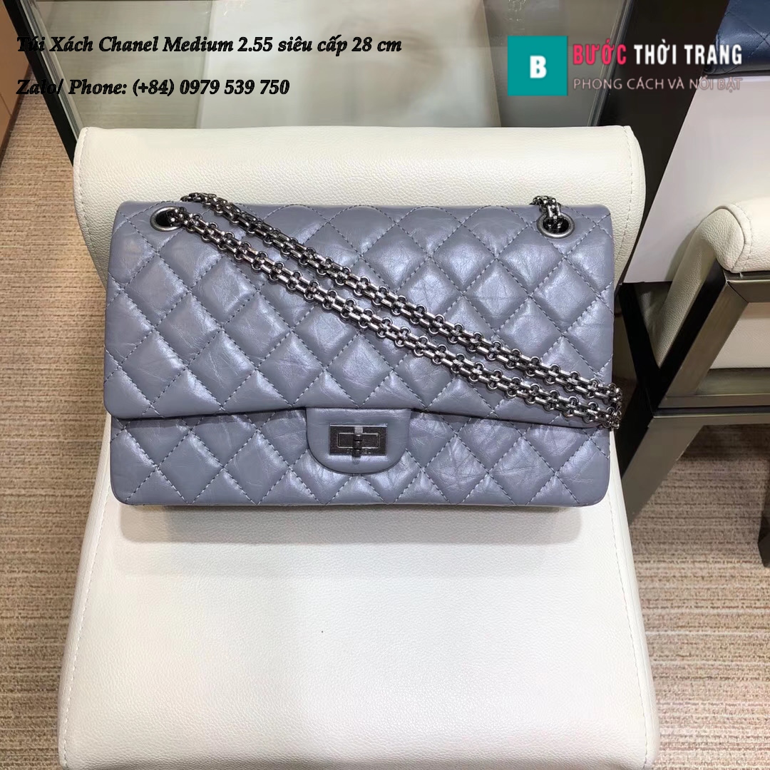 Túi xách Chanel Medium 2.55 đeo chéo hàng siêu cấp 28cm – 037587 (17)