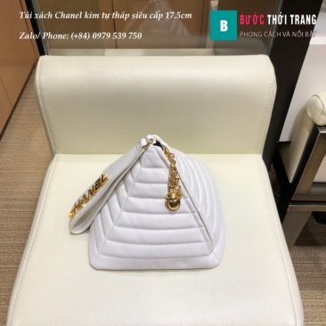 Túi xách Chanel xách tay siêu cấp hình kim tự tháp màu đen - AS86802