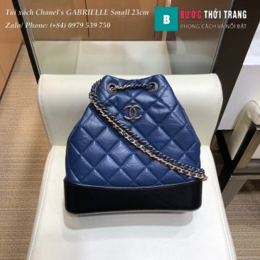 Túi xách Chanel's GABRIELLE Small Backpack siêu cấp màu xanh - A94485