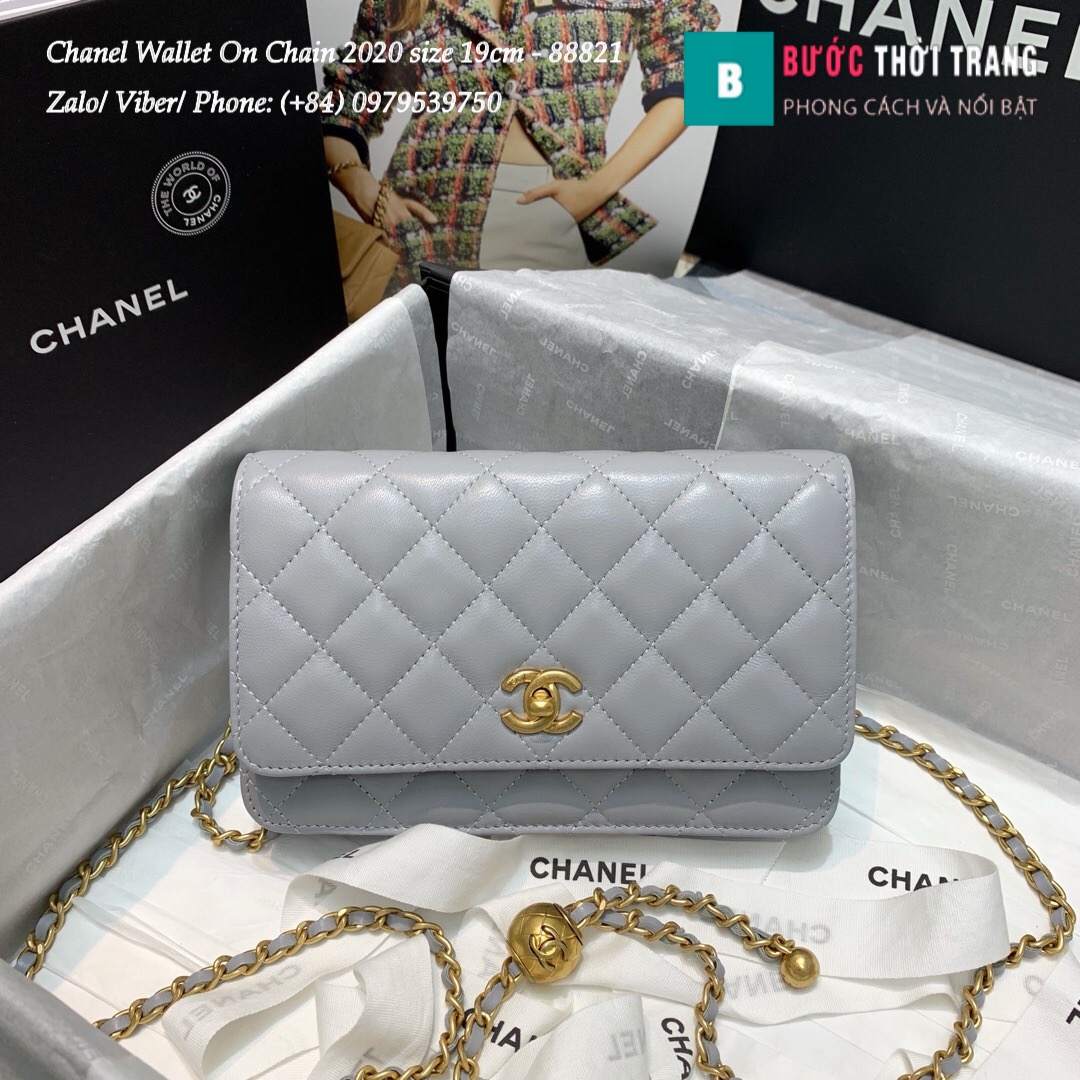 Túi Xách Chanel Classic Wallet On Chain siêu cấp 2020 Size 19cm – 88821 (47)