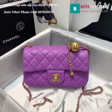 Túi xách Chanel Flap Bag siêu cấp size 20cm - AS1787 (19)