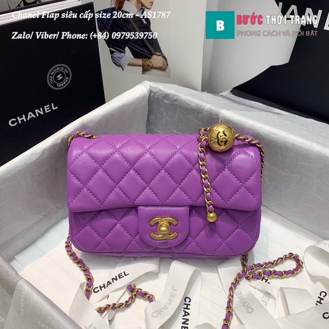 Túi xách Chanel Flap Bag siêu cấp size 20cm – AS1787 (19)