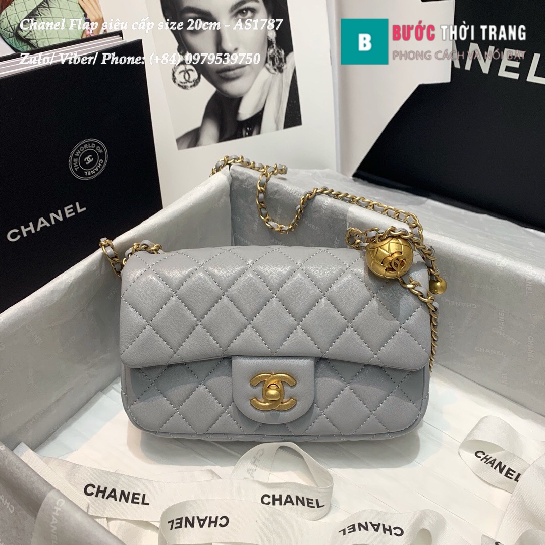 Túi xách Chanel Flap Bag siêu cấp size 20cm – AS1787 (28)
